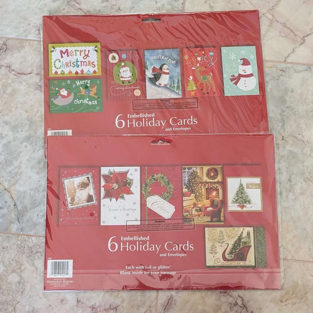 Festive Holiday Greeting Cards Set
